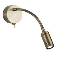 Searchlight 2256AB | Antique Brass Indoor Wall Light