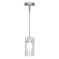 Searchlight 2301 | Polished Chrome and Glass Indoor Pendant Light