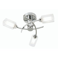 Oaks Lighting 2710/3 CH | Polished Chrome Indoor Semi Flush Light