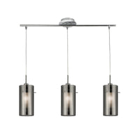 Searchlight 3303-3SM | Polished Chrome and Smoked Glass Indoor Pendant Light