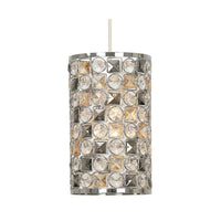 Oaks 3361 LG | Chrome & Glass Bead Vintage Pendant | Home Lights Direct