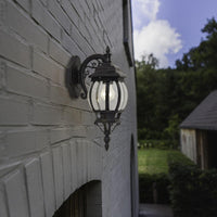 Black Victorian Vintage Outdoor Wall Light