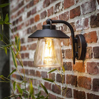 Black Rust Vintage Outdoor Wall Light