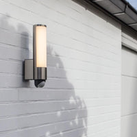 LED Stainless Steel Outdoor Modern Tubular Up Wall Light with PIR