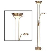 Antique Brass Vintage Mother Child Floor Lamp