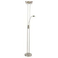 Searchlight 5430SS | Satin Silver Indoor Floor Lamp