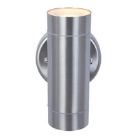 Stainless Steel Outdoor Modern Cylinder Up & Down Wall Light