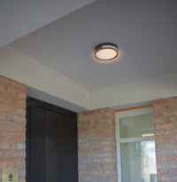 Anthracite Outdoor Round Wall & Ceiling Light
