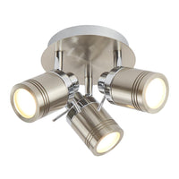 Searchlight 6603SS | Satin Silver Indoor Bathroom Light