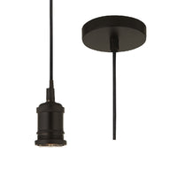 Searchlight 7461BK | Indoor Matt Black Pendant Suspension