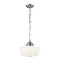 Searchlight 8071-1SS | Indoor Satin Silver Pendant Light
