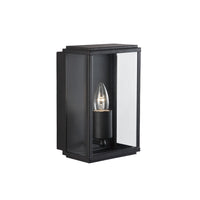 Searchlight 8204BK | Black Indoor Outdoor Wall Light
