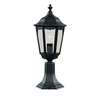 Searchlight 82503BK | Black Indoor Outdoor Pedestal Light
