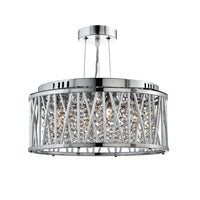 Searchlight 8333-3CC | Polished Chrome and Aluminium Tube Indoor Pendant Light