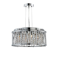 Searchlight 8334-4CC | Polished Chrome and Aluminium Tube Indoor Pendant Light