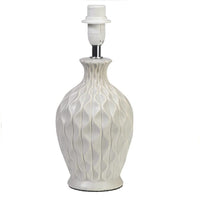 Soft Light Grey Ceramic Table Desk Lamp Base 28cm