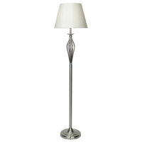 DAR BYB4946 | Satin Chrome Indoor Floor Lamp