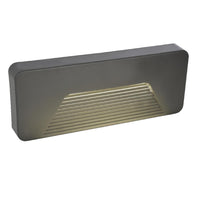 LED Anthracite Outdoor Surface Mounted Rectangular Eyelid Brick Light