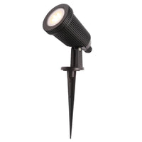 Black Outdoor Modern Dual Mounted Spike Spot Light 