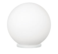 Rondo Modern White & Opal Glass Table Lamp 200mm