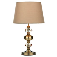 DAR EDI4175 | Antique Brass Indoor Table Lamp
