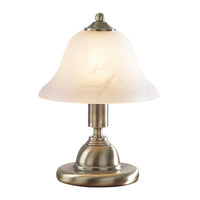 DAR GLO4075 | Antique Brass and Alabaster Glass Indoor Table Lamp