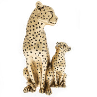 Leonardo Collection Silver Art Cheetah Sculpture Figurine Ornament