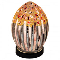 Art Deco Glass Mosaic Egg Light 20cm