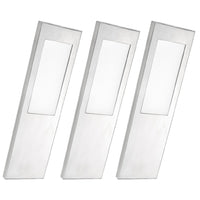 LED Stainless Steel Modern Rectangular Under Cabinet Light Kit with Driver
