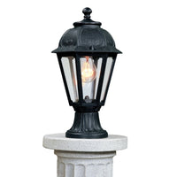 Black Vintage Lantern Outdoor Post Light