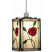 Oaks Lighting OT 25 ROSE | Tiffany Glass Non Electrical Pendant