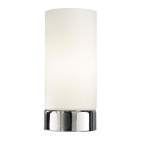 DAR OWE4050 | Polished Chrome and Opal Glass Indoor Table Lamp