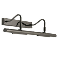 Oaks Lighting PL G9D MB | Mirror Black Double Arm Picture Light