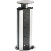 Motorised Pop-Up Socket Stainless Steel