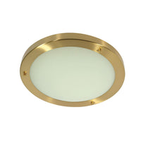 Oaks Lighting RONDO/30 SB | Satin Brass Indoor Bathroom Light
