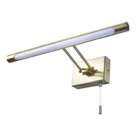 LED Satin Brass Bathroom Modern Switched Picture Light 41cm IP44
